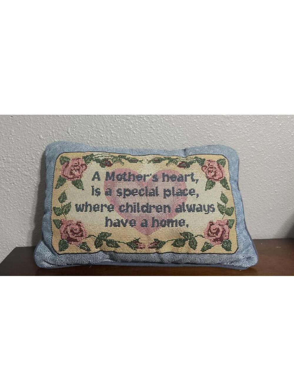 A Mother’s Heart Decorative Pillow Roses Heart Tapestry